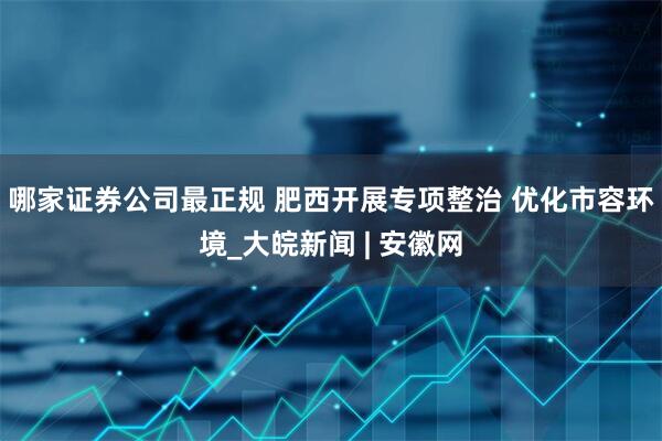 哪家证券公司最正规 肥西开展专项整治 优化市容环境_大皖新闻 | 安徽网